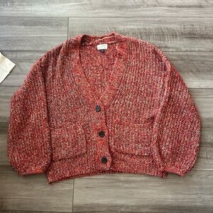 Women's Red Knit Sweater